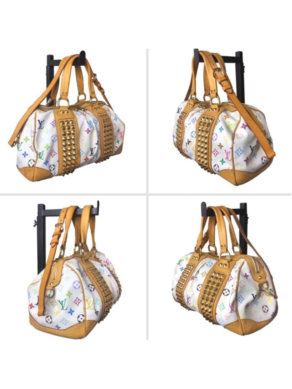 LOUIS VUITTON Monogram MultiColor Courtney MM Murakami White - Picture 13 of 17